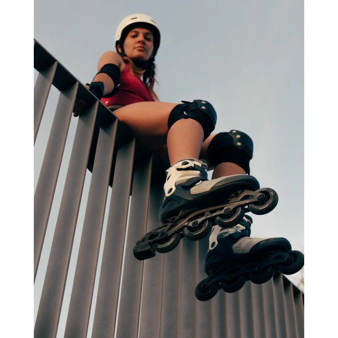 Patines Línea Oxelo Roller Fitness FIT500 Gris - Image 16