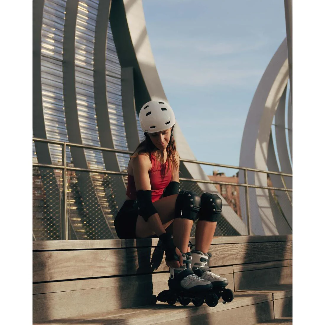 Patines Línea Oxelo Roller Fitness FIT500 Gris - Image 19