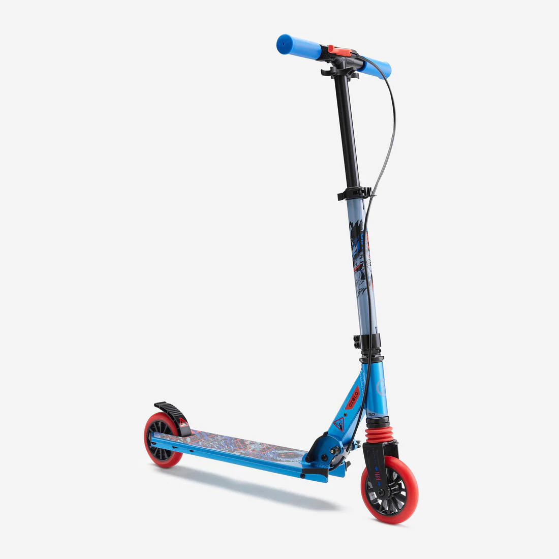 Patinete Ajustable  Scooter Niños Oxelo MID5 Gris Menta con freno en manillar