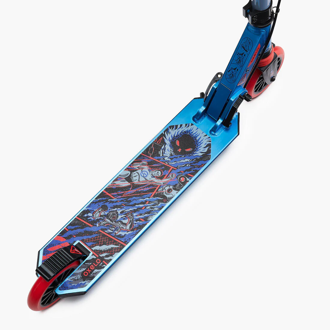 Patinete Ajustable  Scooter Niños Oxelo MID5 Gris Menta con freno en manillar - Image 13