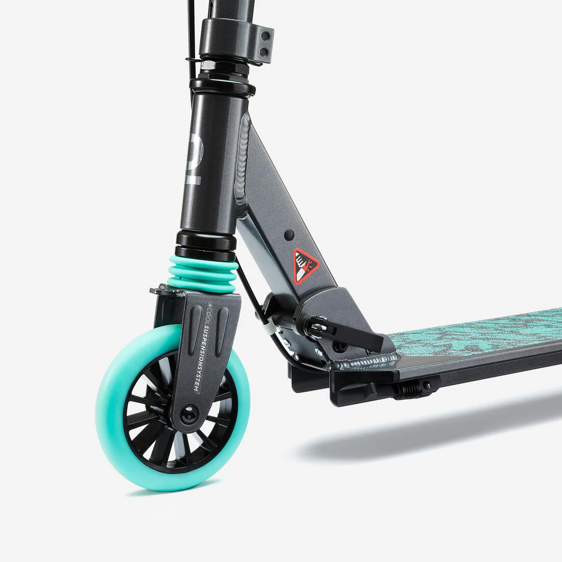 Patinete Ajustable  Scooter Niños Oxelo MID5 Gris Menta con freno en manillar - Image 7