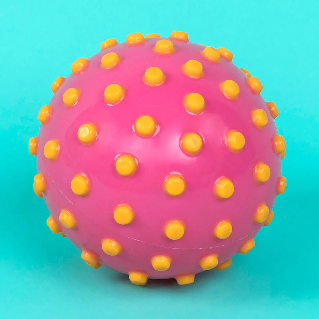 Pelota Iniciación Acuática Rosa Picos Amarillos Pequeña - Image 5