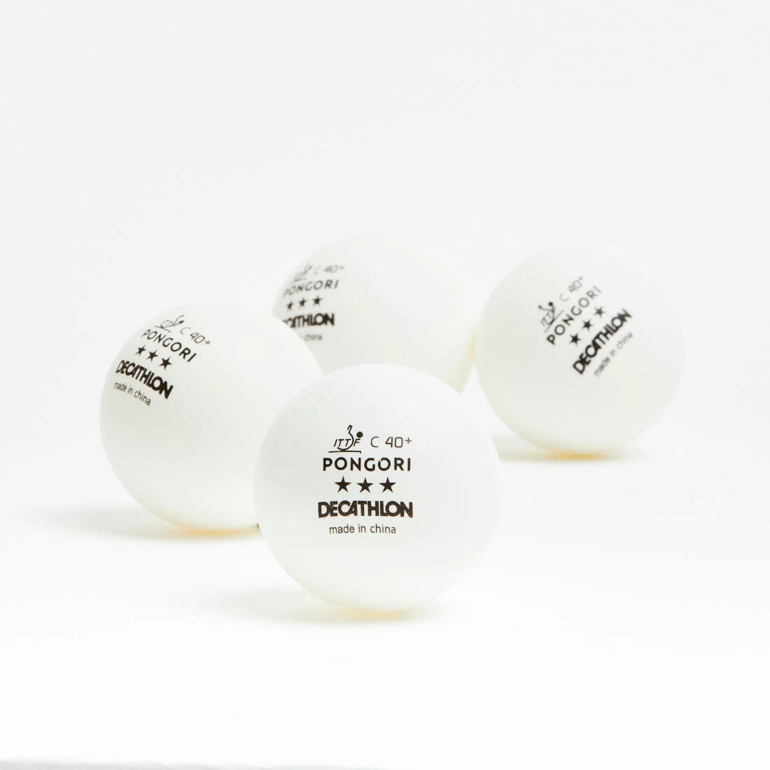 PELOTAS DE PING-PONG PONGORI TTB 900C 40+ 3* x4 BLANCAS - Image 2