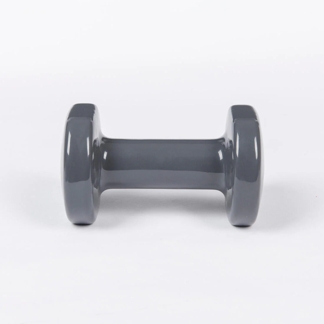 Pesas 2 x 3Kg de vinilo Fitness Gimnasia en casa Pilates Nyamba Gris - Image 3