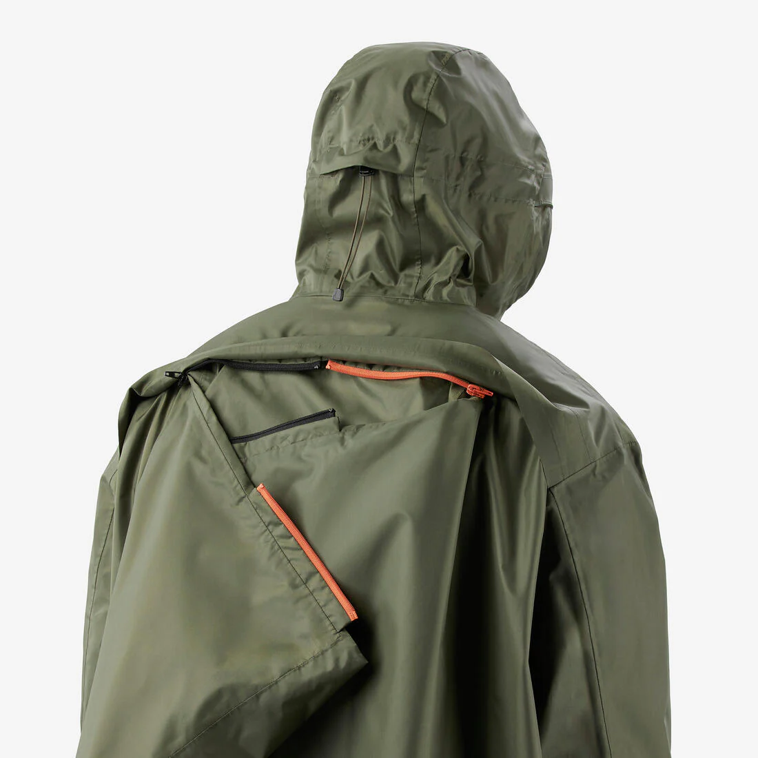 Poncho impermeable de senderismo ajustable 75 L máx - MT900 2.0 - caqui - Image 10