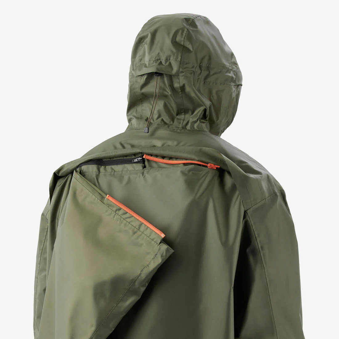 Poncho impermeable de senderismo ajustable 75 L máx - MT900 2.0 - caqui - Image 9
