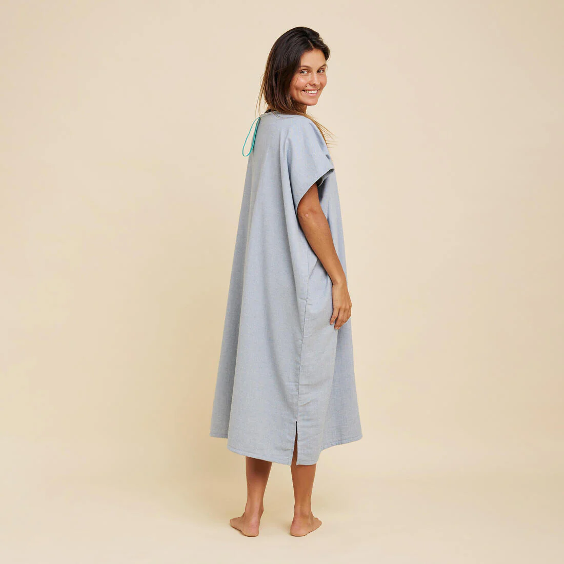 Poncho Surf 100 Adulto Gris Jaspeado - Image 4