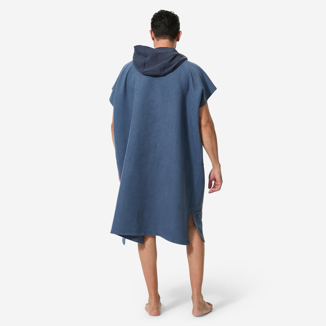 Poncho toalla Adulto  Microfibra Surf 150 Azul - Image 4