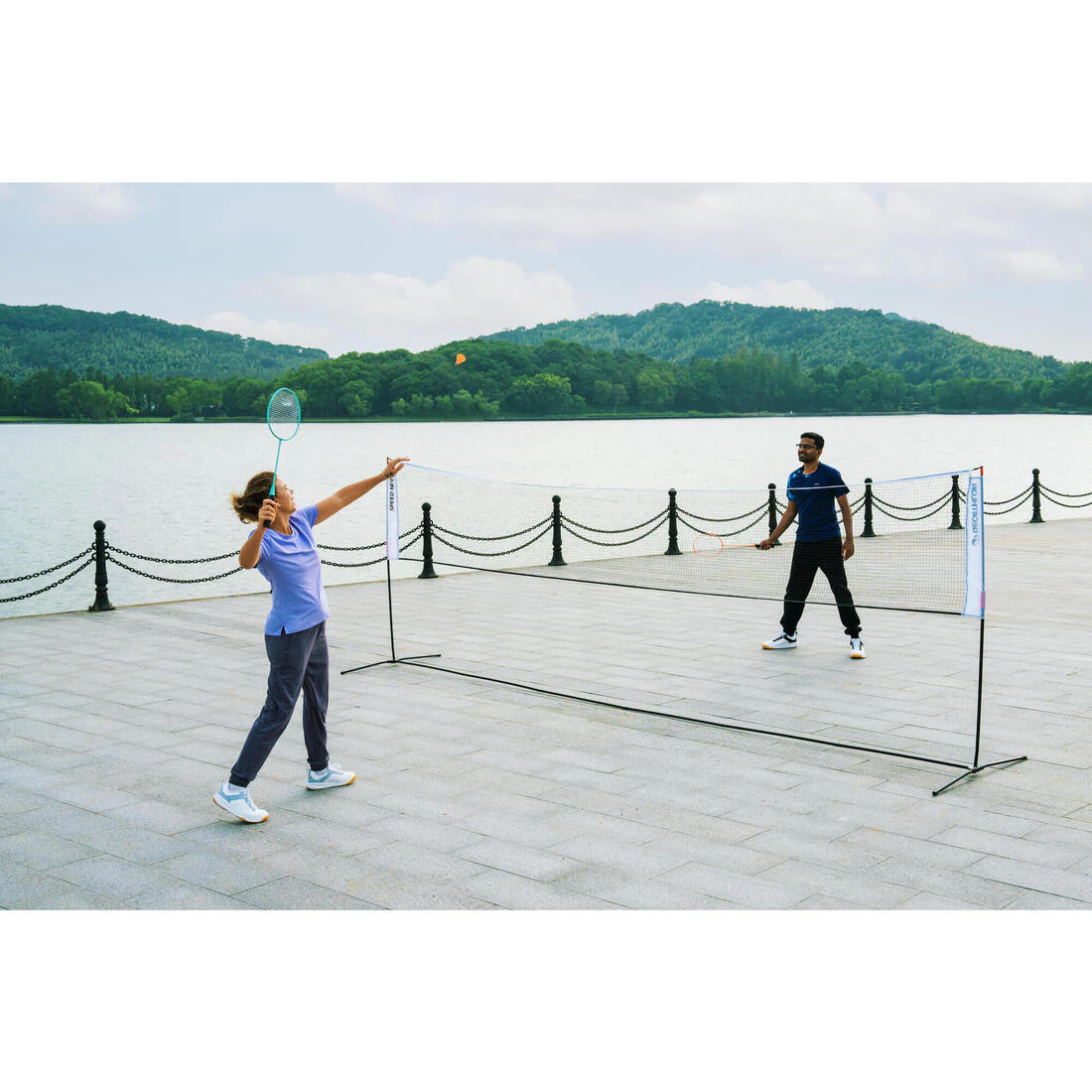 Red de bádminton multideporte Speednet 5M V2 Blanco bádminton, tenis, pickleball - Image 16