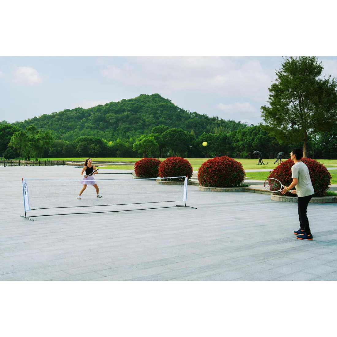Red de bádminton multideporte Speednet 5M V2 Blanco bádminton, tenis, pickleball - Image 18