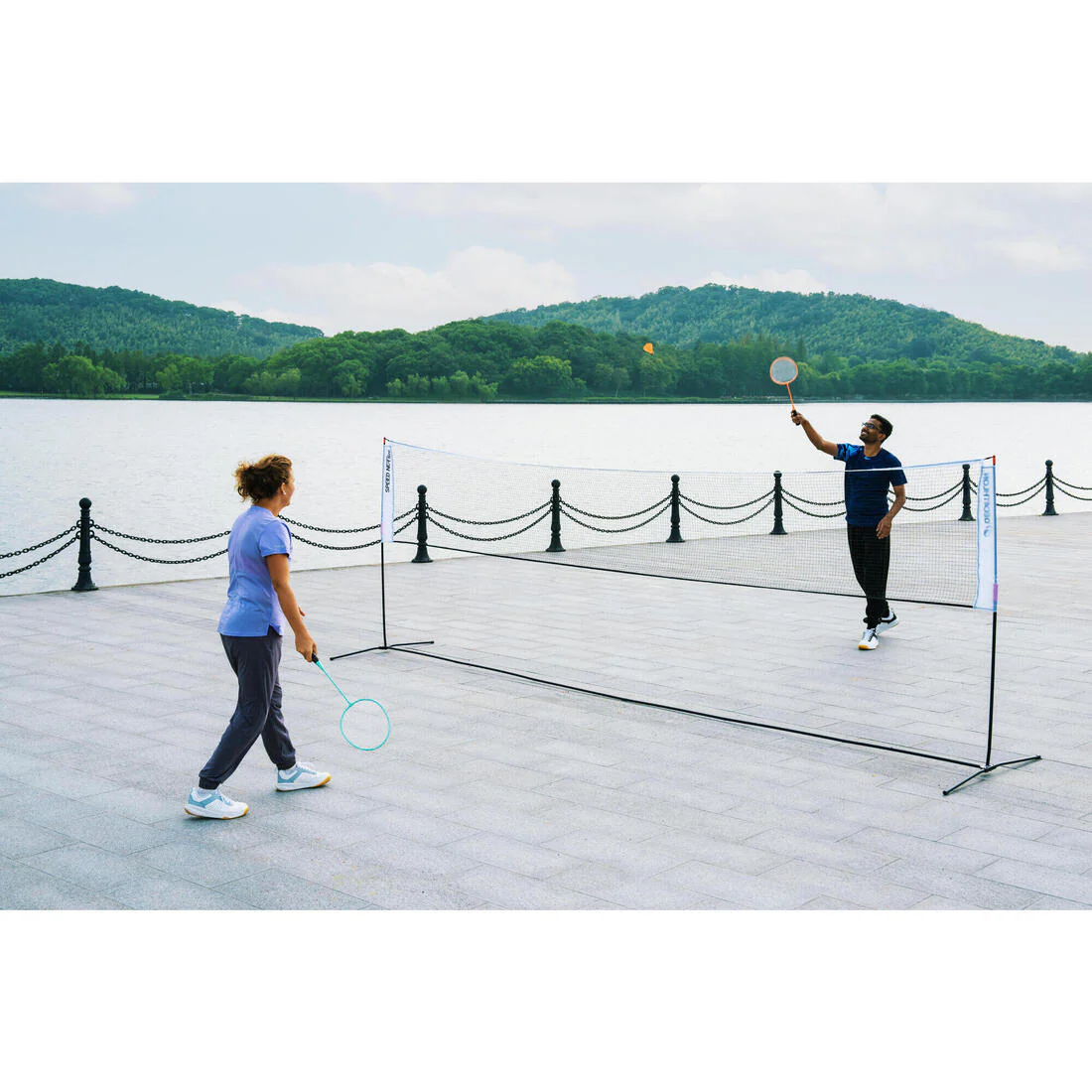 Red de bádminton multideporte Speednet 5M V2 Blanco bádminton, tenis, pickleball - Image 23
