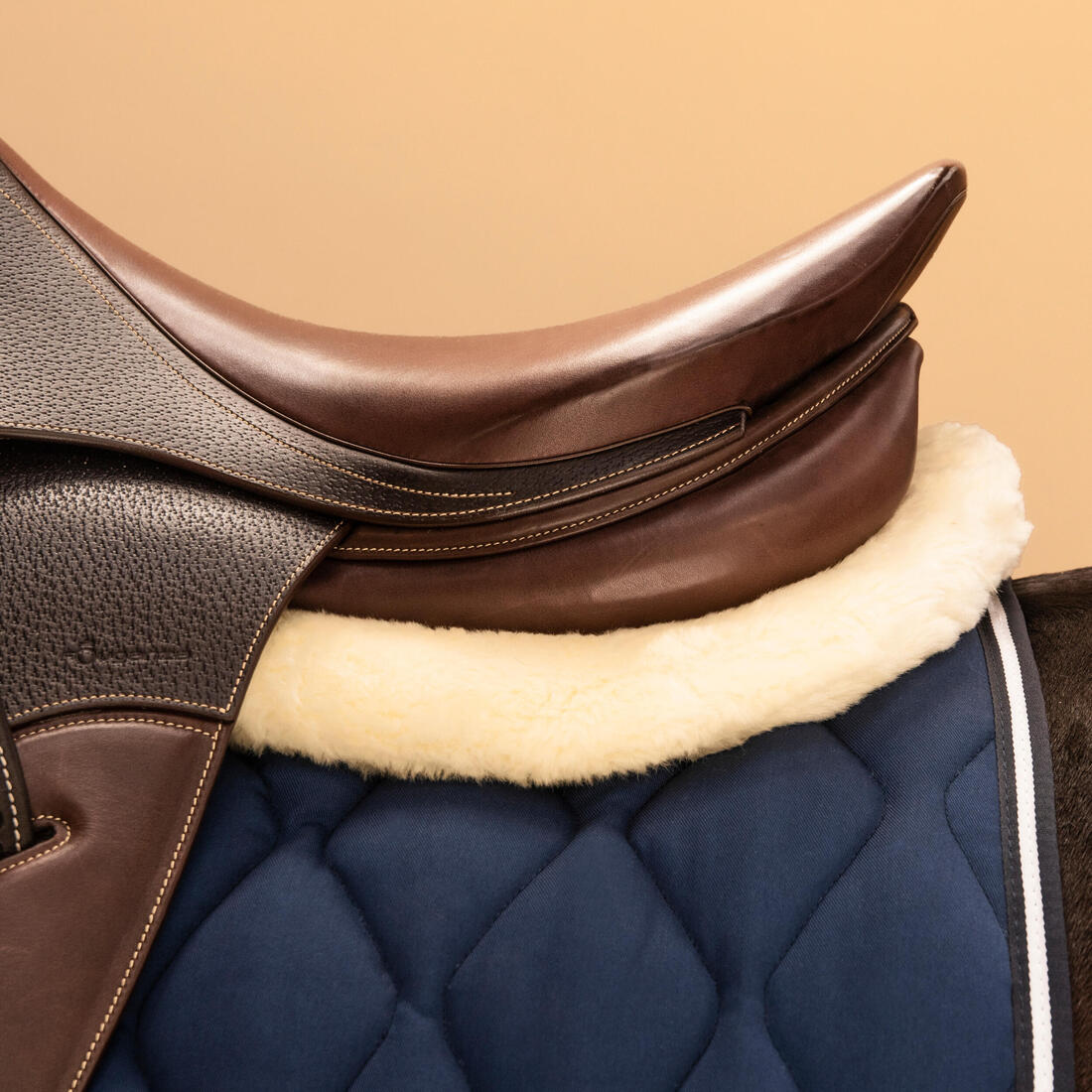 Salvacruz Equitación Fouganza POLYGEL caballo y poni beis de lana y gel - Image 6