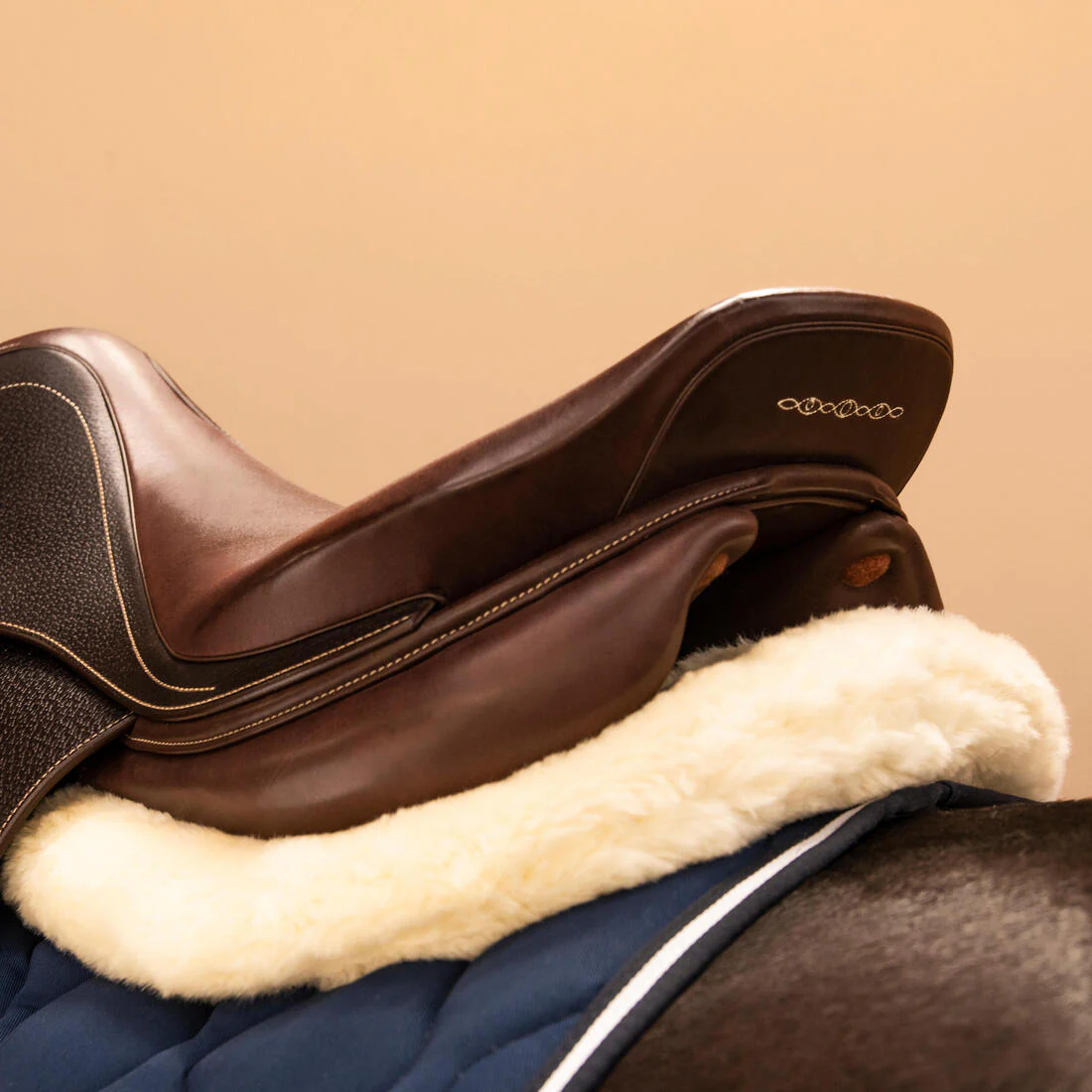Salvacruz Equitación Fouganza POLYGEL caballo y poni beis de lana y gel - Image 7