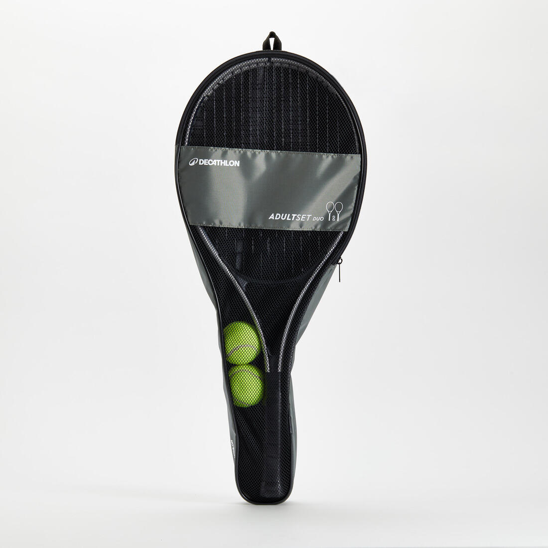 Set de 2 raquetas de tenis Essential Adulto 2 pelotas 1 funda - Image 2