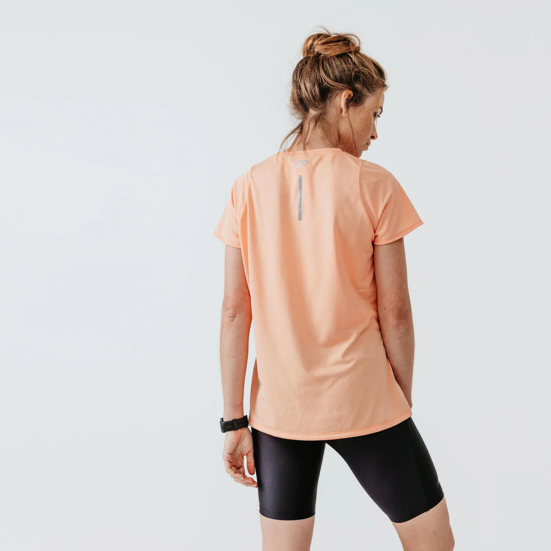 Short ciclista running Mujer - KIPRUN Run 100 negro - Image 3