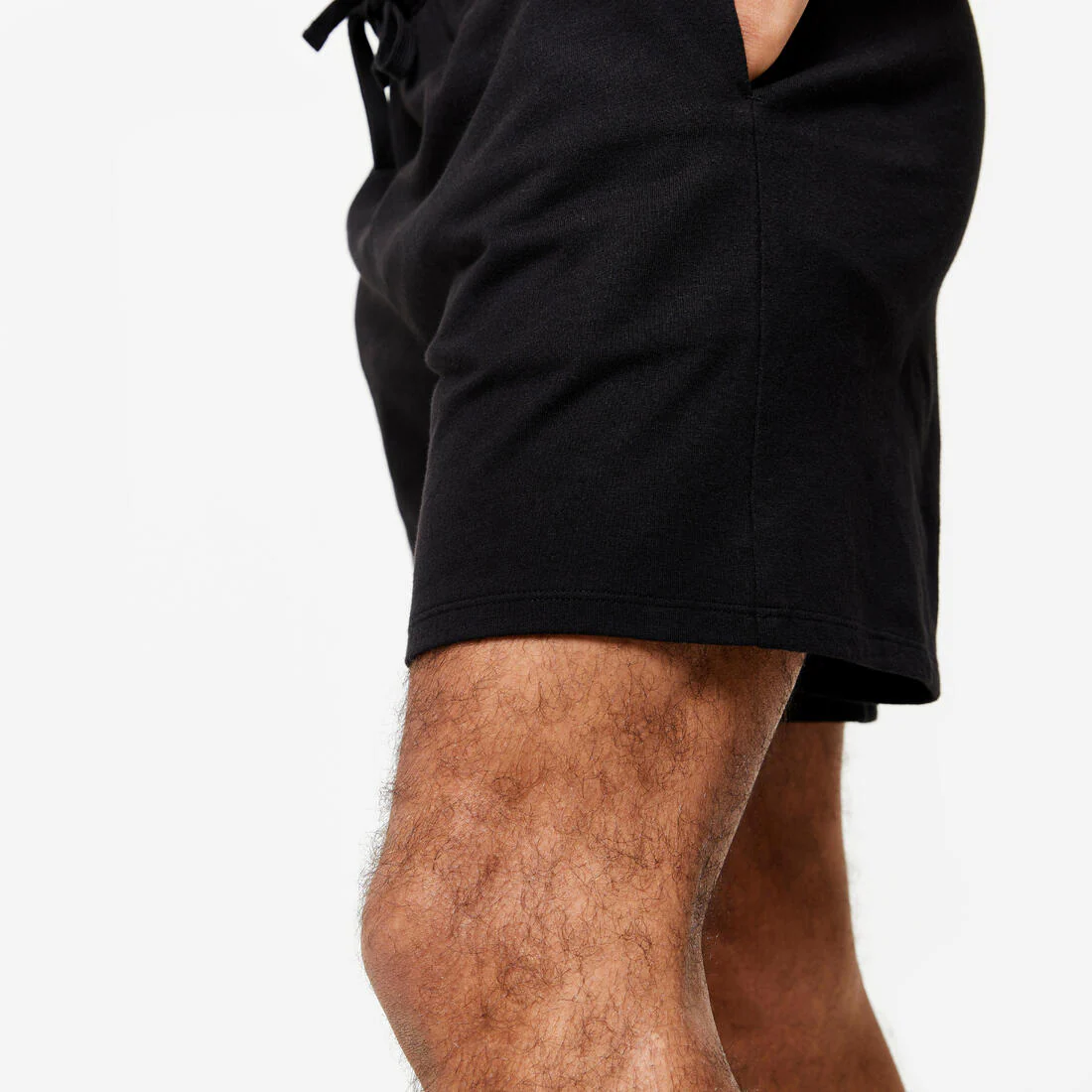 Short fitness pantalón corto chándal regular Hombre Domyos 100 negro - Image 6