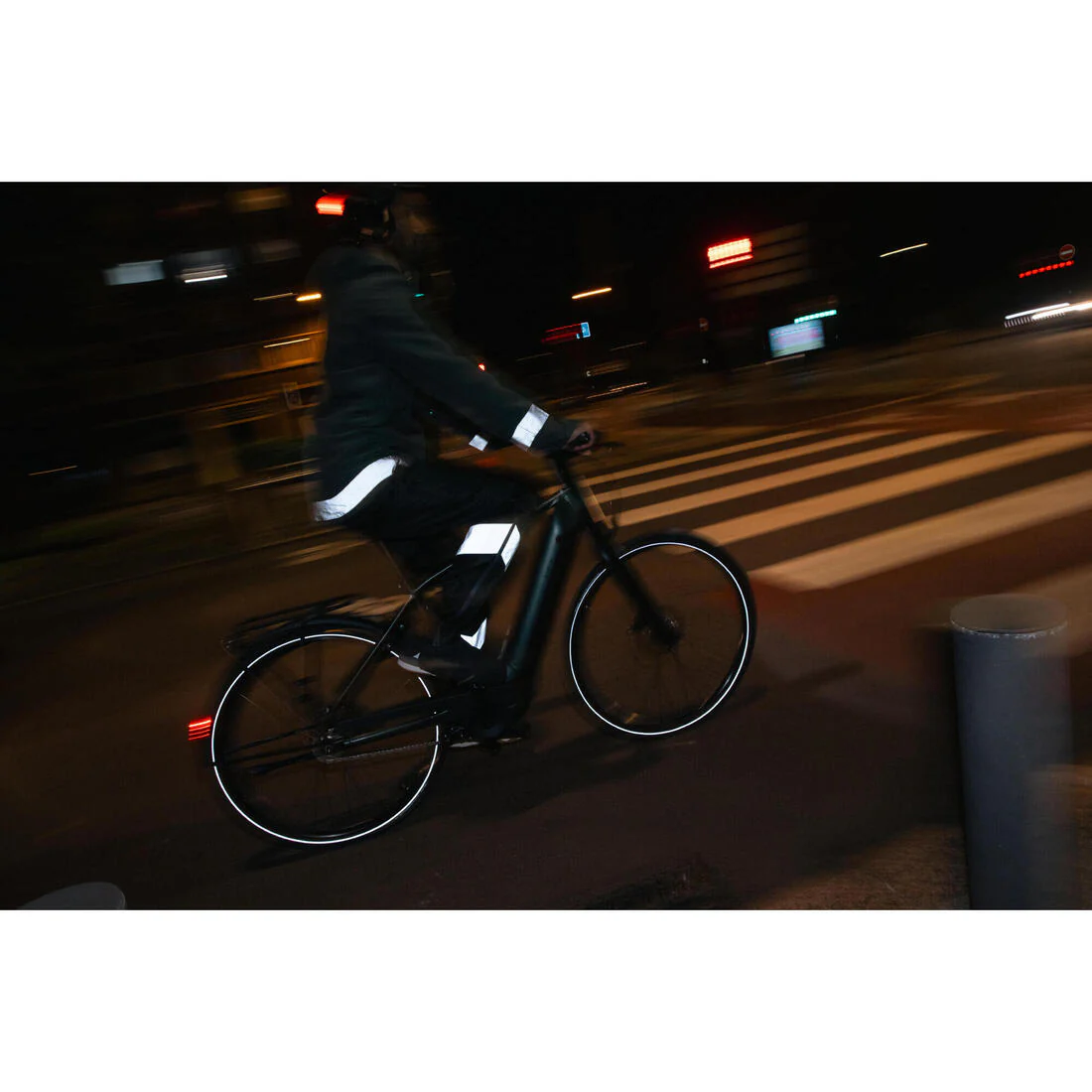 Sobrepantalón ciclismo urbano impermeable hombre Btwin 540  negro - Image 10