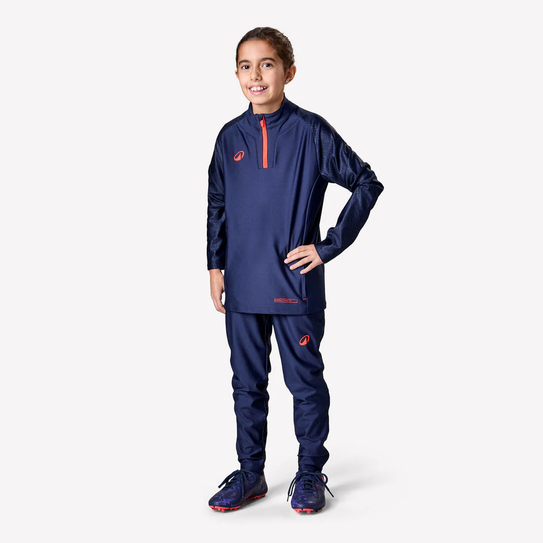 Sudadera de fútbol niño 1/2 cremallera zip Viralto JR Roarr Marino y - Image 6