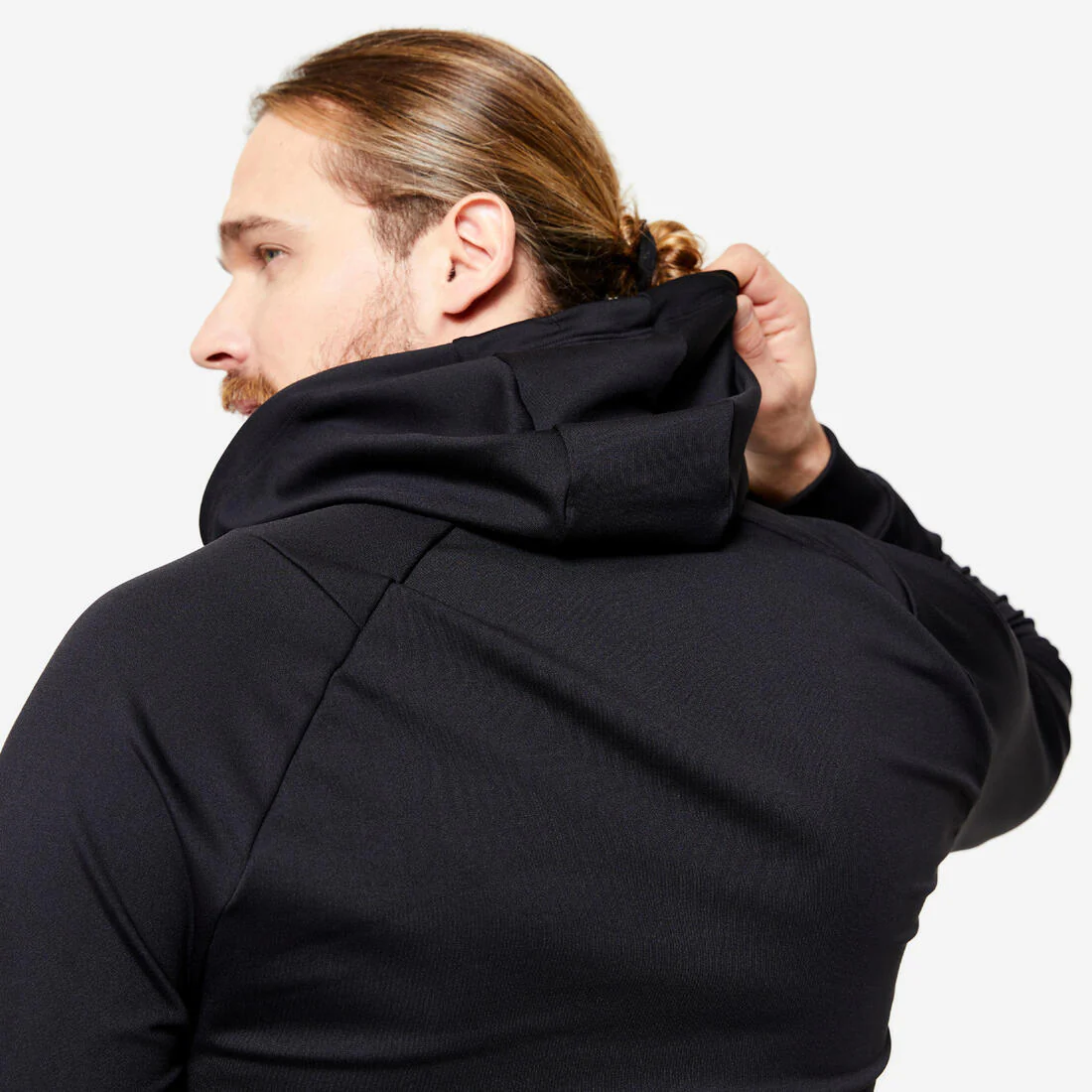 Sudadera fitness con capucha Hombre Domyos negro - Image 5