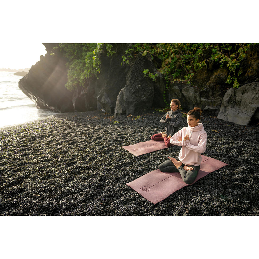 Sudadera Oversize Polar Mujer Yoga Embarazada Meditación Ecofriendly Rosa - Image 8