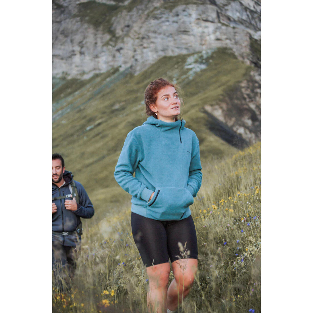 Sudadera polar de montaña y trekking con capucha Mujer Quechua MH100 Hoodie - Image 12