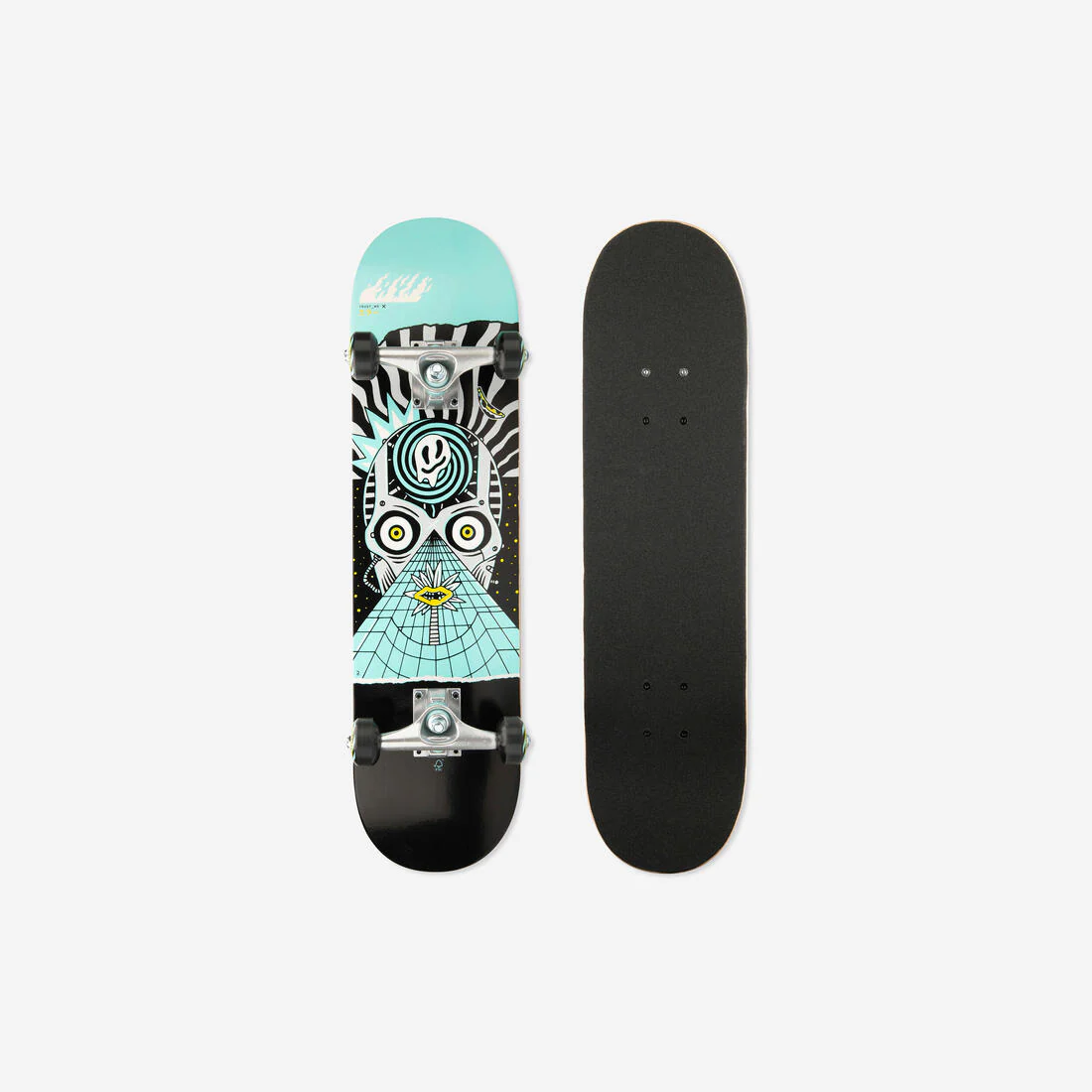 Tabla de Skate CP100 Niños de 8 - 12 años MID COSMIC Tamaño 7,6" - Image 2
