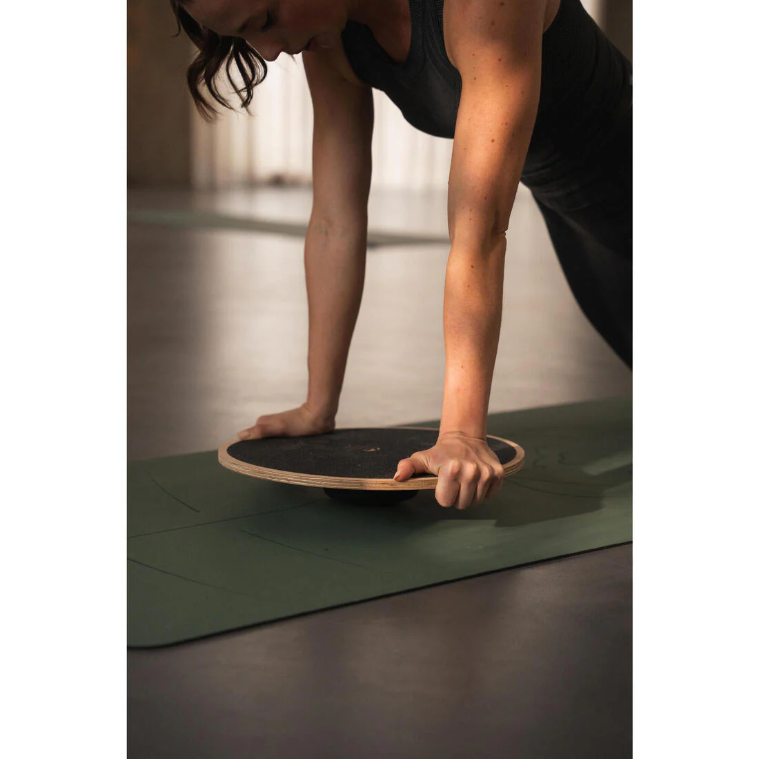 Tabla Equilibrio Fitness Negro Madera - Image 8
