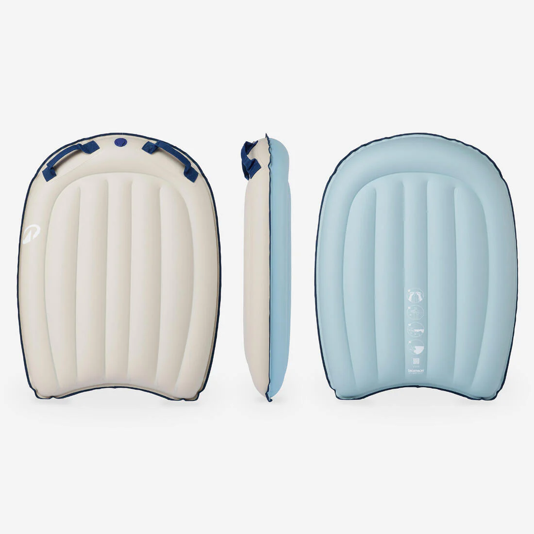 Tabla Bodyboard Hinchable Gris-Azul