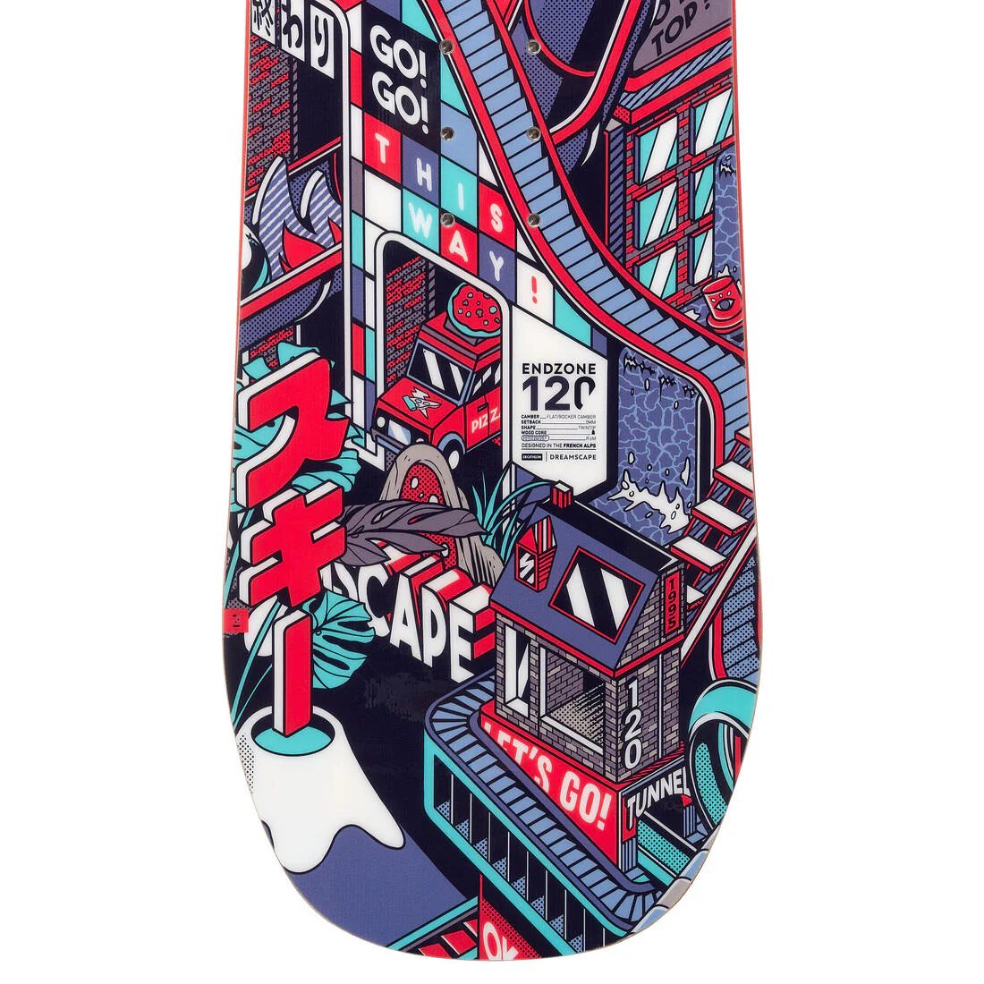 Tabla snowboard 120 cm. allmountain / freestyle Niños Dreamscape Endzone - Image 8