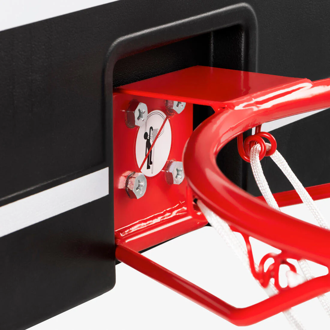 Tablero Baloncesto Tarmak SB100 para pared negro rojo - Image 4