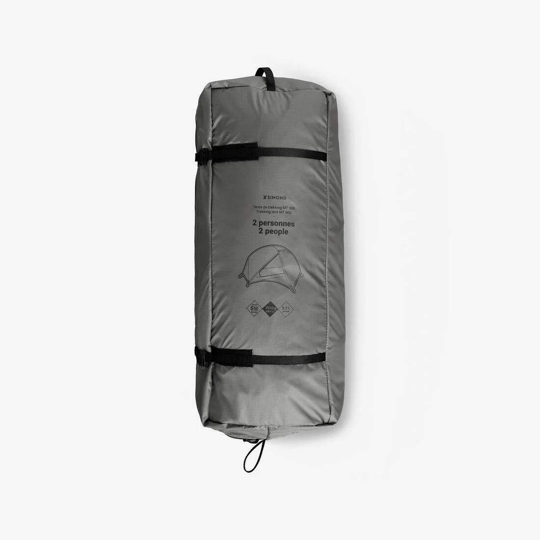 Tienda de campaña domo trekking 2 plazas, ligera y con autosujeción, MT900 - Image 2