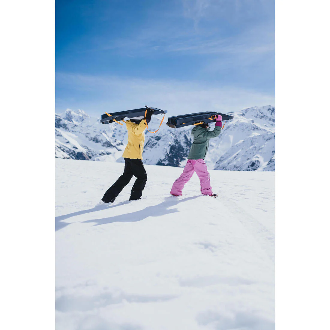 Trineo nieve plataforma con frenos 1 plaza Niños Wedze Trilugik - Image 12