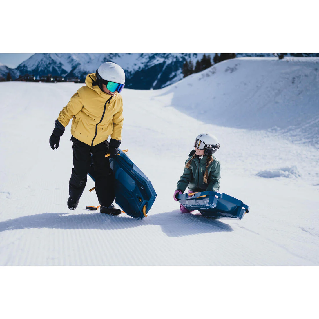 Trineo nieve plataforma con frenos 1 plaza Niños Wedze Trilugik - Image 15