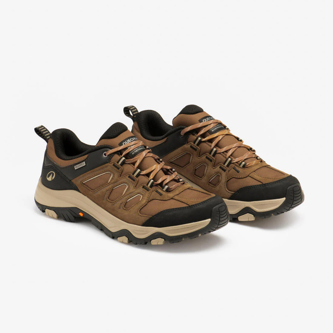 Zapatillas de senderismo caña baja impermeables hombre, MH500 marrón - Image 2