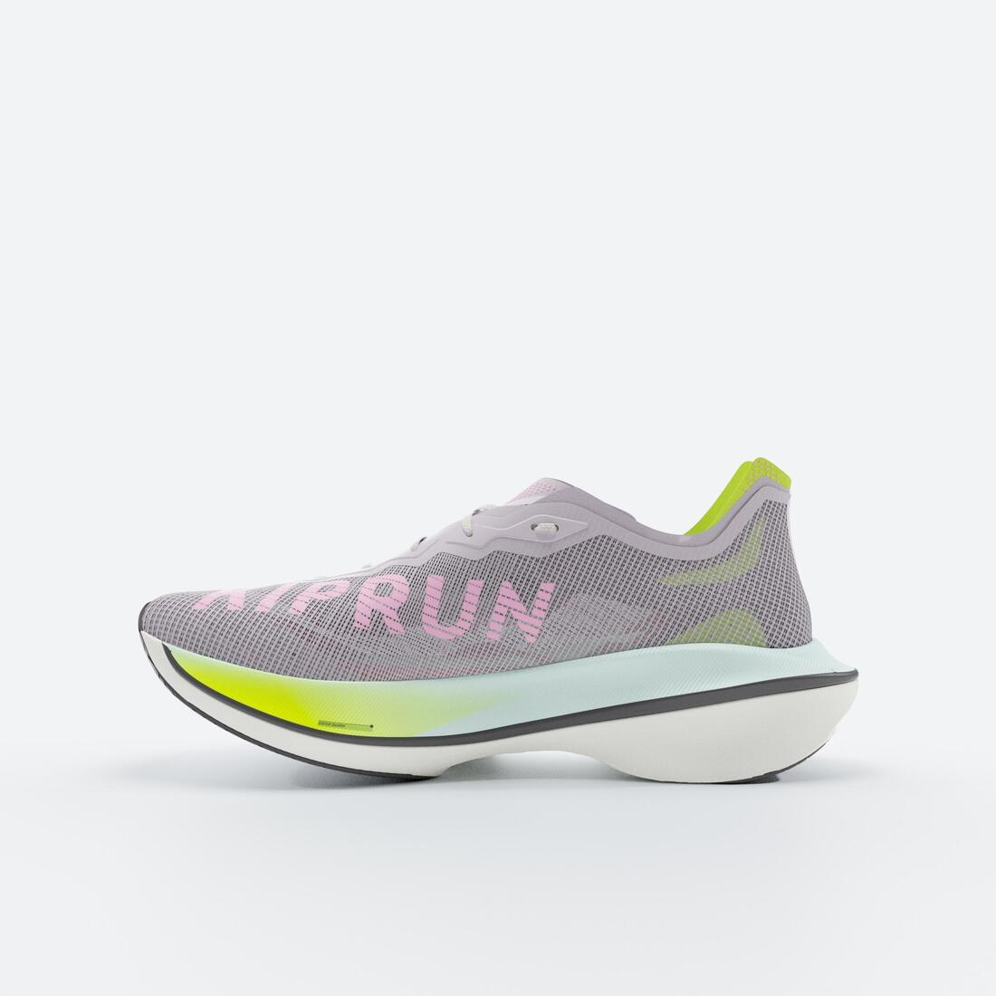Zapatillas Running placa carbono Kiprun KD900X LD2 Mujer - Violeta y Amarillo - Image 4