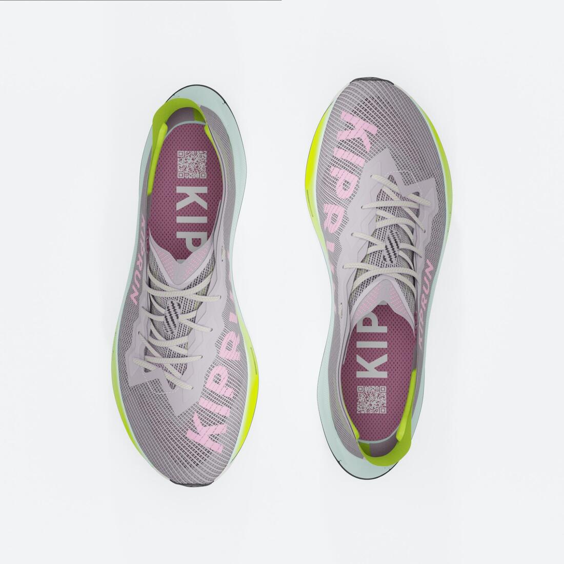 Zapatillas Running placa carbono Kiprun KD900X LD2 Mujer - Violeta y Amarillo - Image 7
